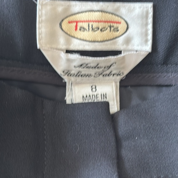 Gorgeous Italion Fabric Trousers Talbots Sz 8 - Picture 3 of 6